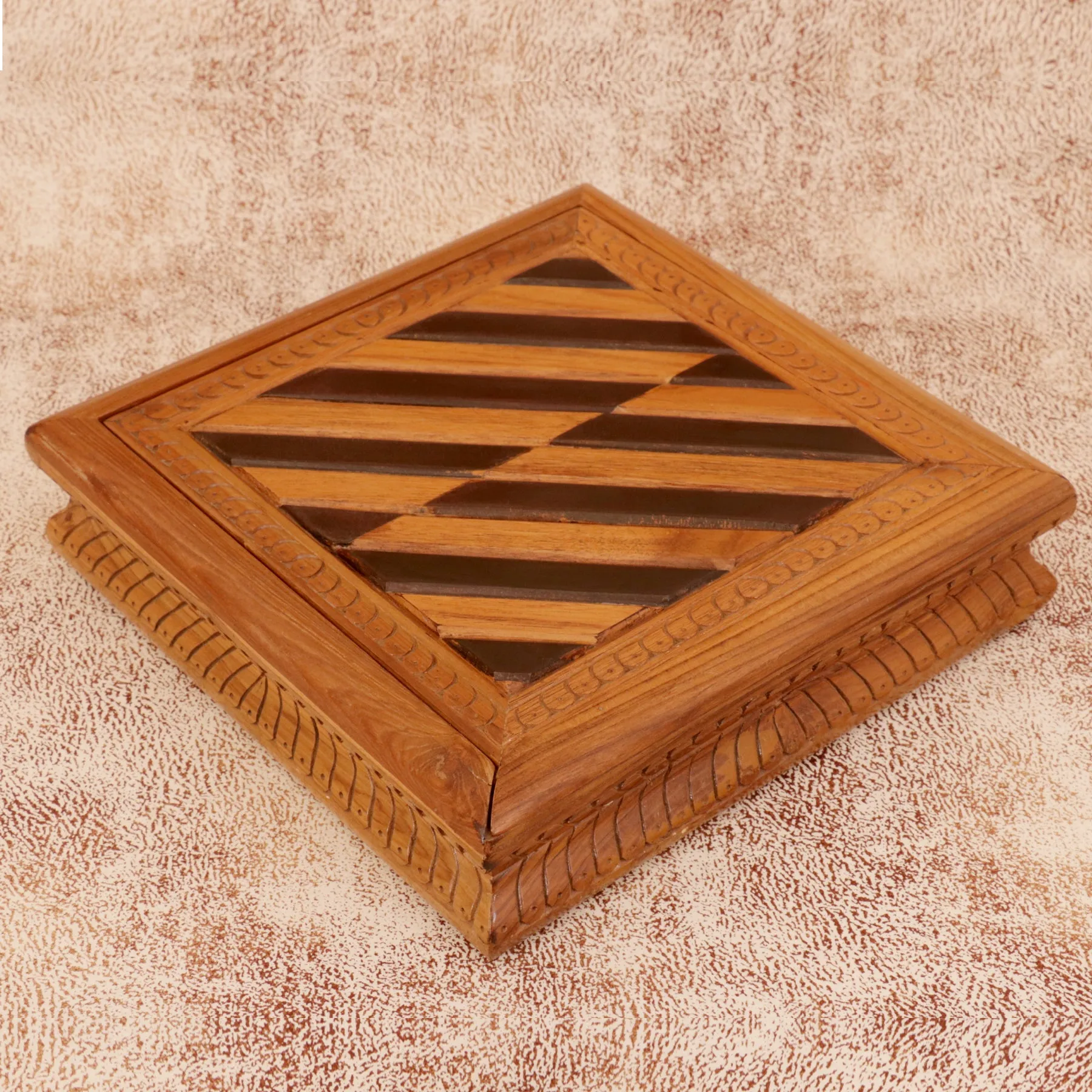 Striped Square Box