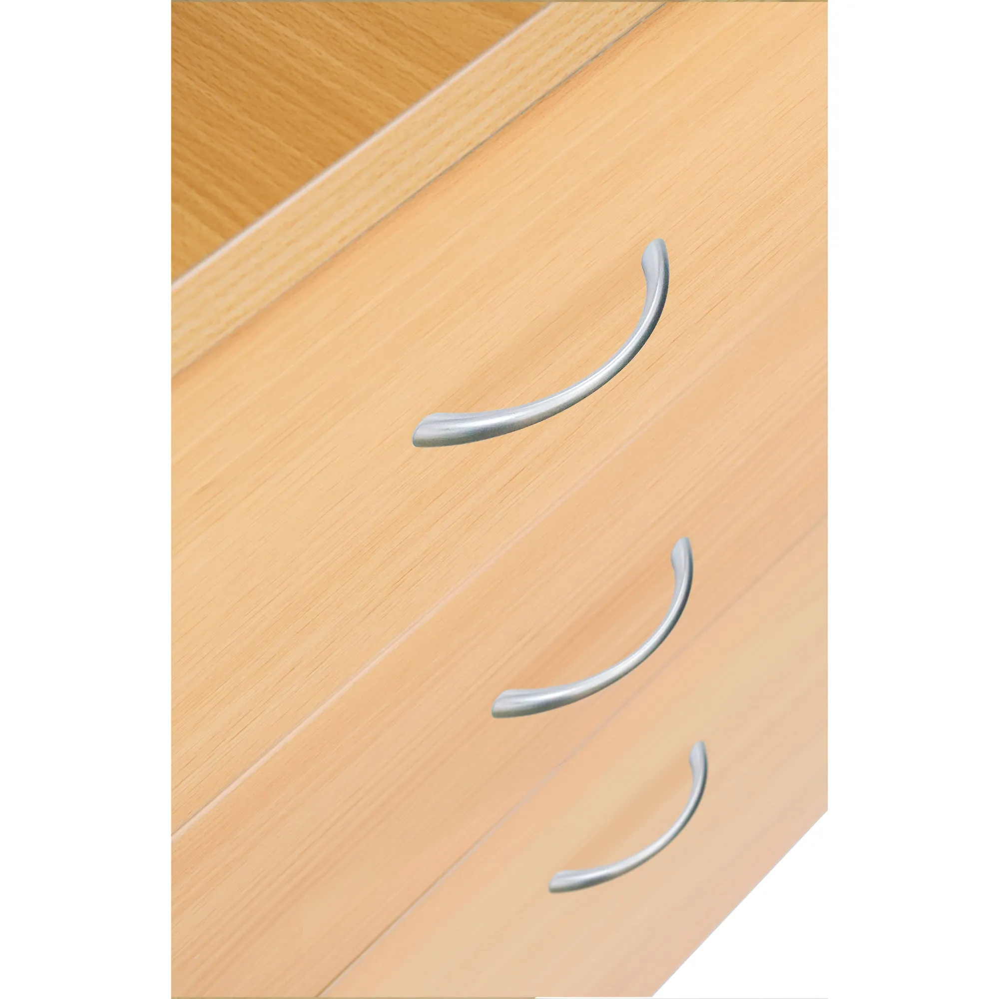 TC Wooden Desk High Mobile Pedestal