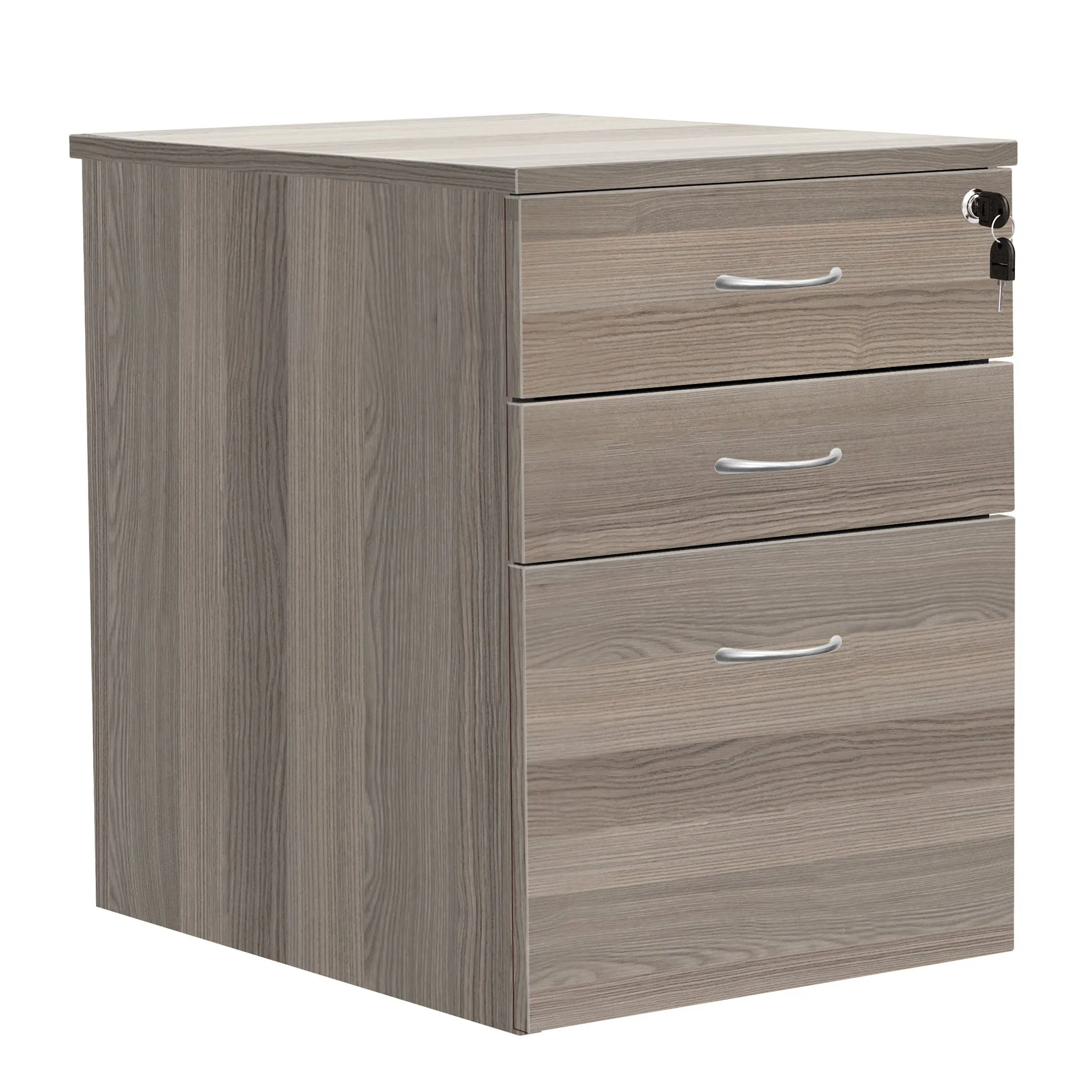 TC Wooden Desk High Mobile Pedestal