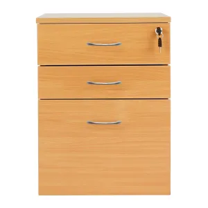 TC Wooden Desk High Mobile Pedestal