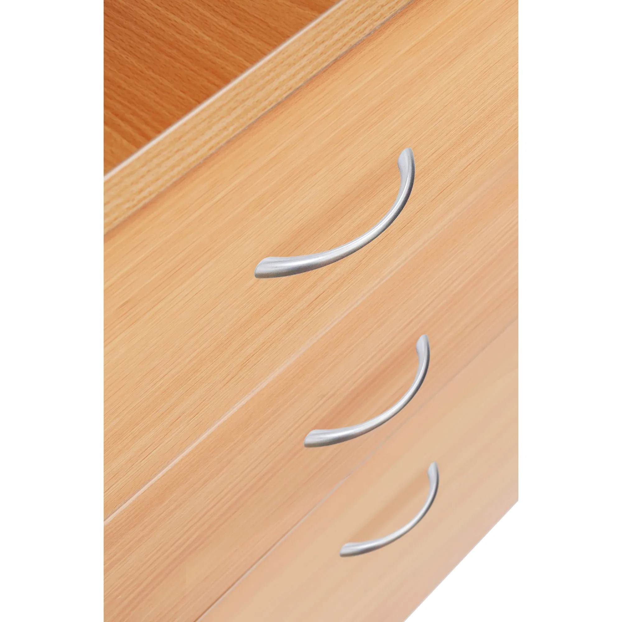 TC Wooden Desk High Mobile Pedestal
