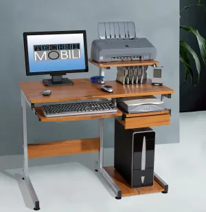 Techni Mobili Multifunction Computer Desk in Wood Grain Color