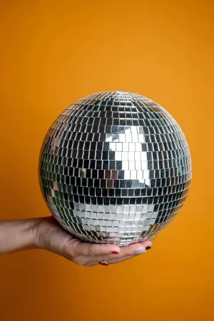 The Decor Affair 1 Pcs Disco Ball with Hanging Swivel,Mirror Ball (Multiple Sizes) (10 Inch) Decoration.