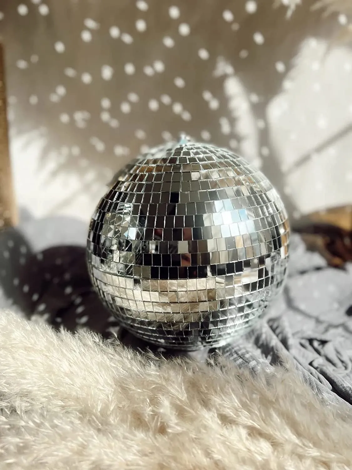 The Decor Affair 1 Pcs Disco Ball with Hanging Swivel,Mirror Ball (Multiple Sizes) (10 Inch) Decoration.