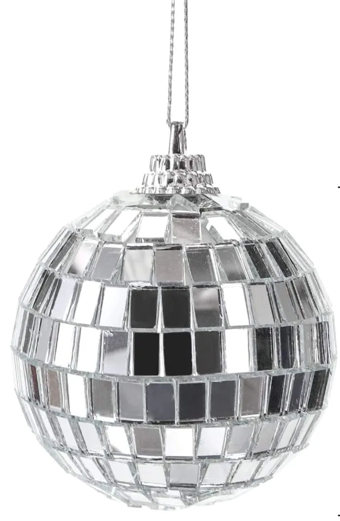 The Decor Affair (Pack of 6 Balls, 3 Inch Size) Reflective Elegance: The Ultimate Hanging Mirror Ball for a Stunning Home Decoration.