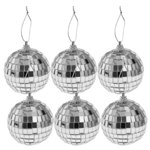 The Decor Affair (Pack of 6 Balls, 3 Inch Size) Reflective Elegance: The Ultimate Hanging Mirror Ball for a Stunning Home Decoration.