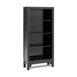 The Nine Schools Oriental Large Black Bookcase