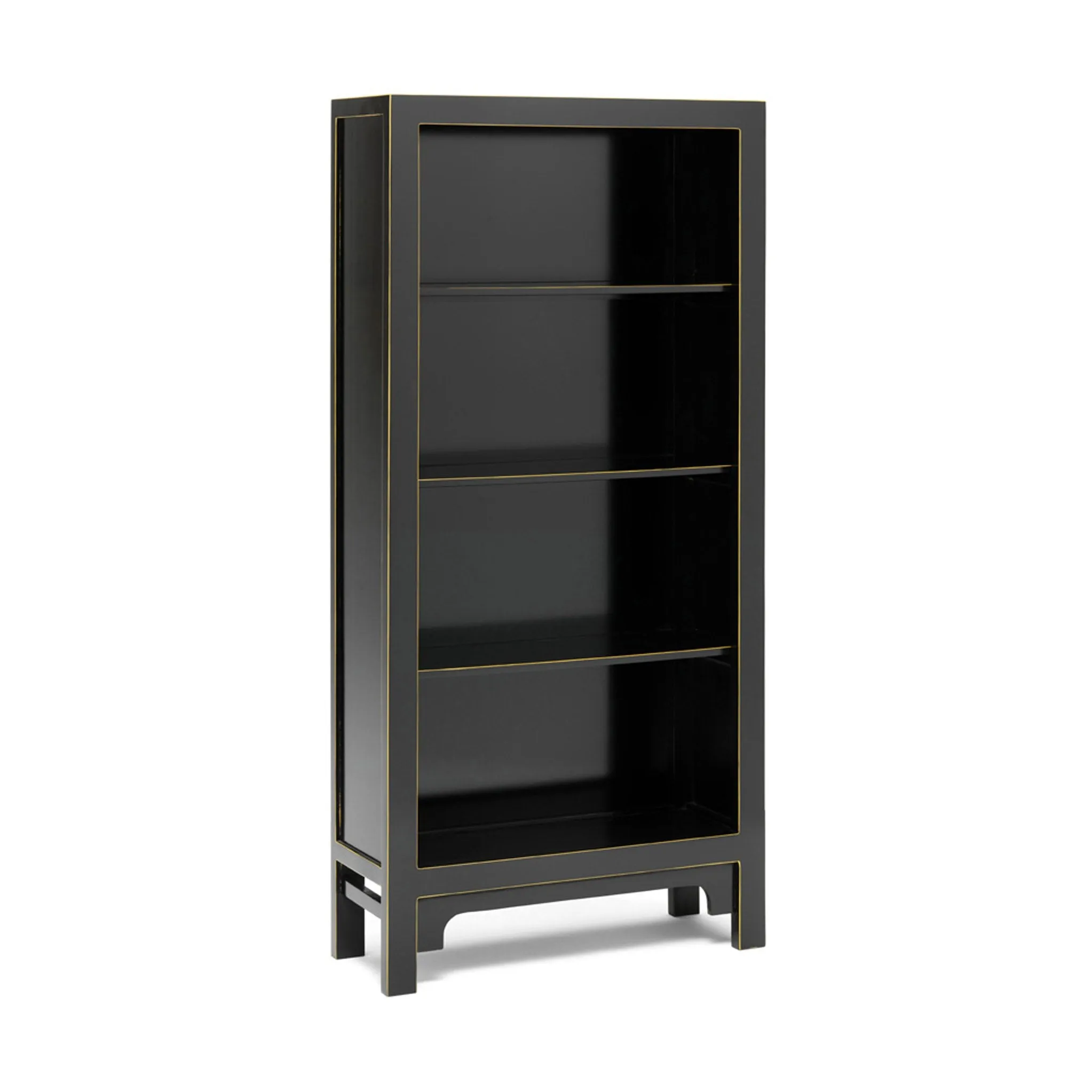 The Nine Schools Oriental Large Black Bookcase