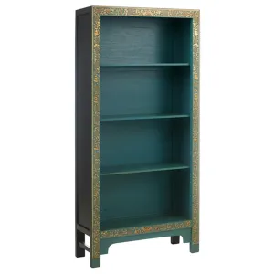 The Nine Schools Oriental Large Blue Bookcase