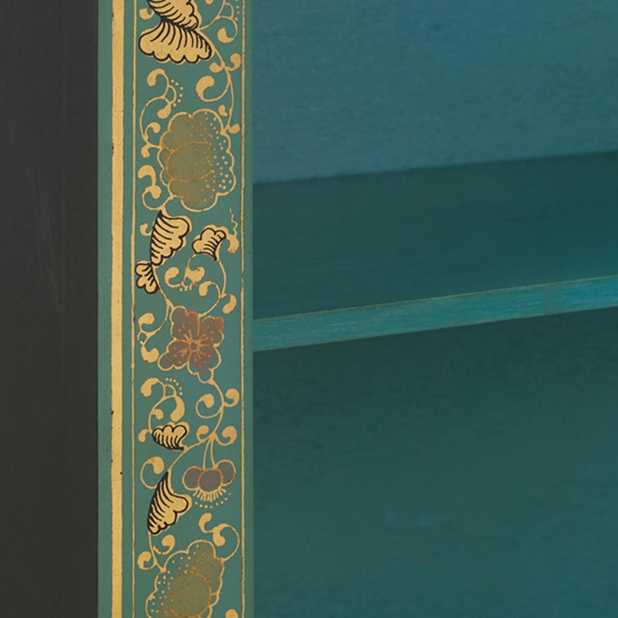 The Nine Schools Oriental Large Blue Bookcase