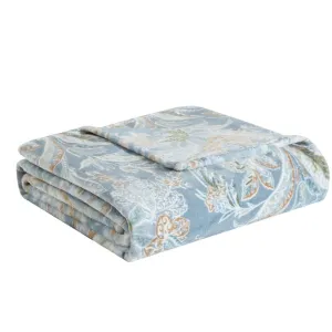 Tommy Bahama Tiki Bay Silver Blue Throw