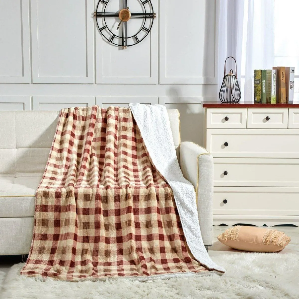 Ultra Soft Oversized Plush Altitude Throw Blanket - Stylish Home Décor for Bed or Couch