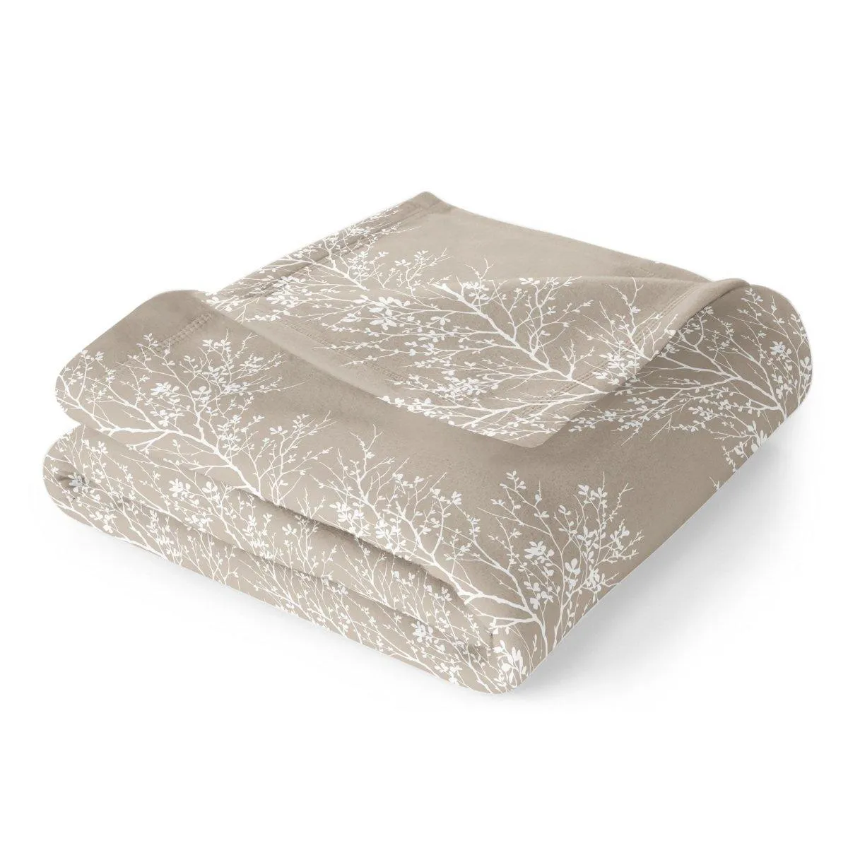 Ultra Soft Oversized Plush Foliage Throw Blanket - Stylish Home Décor for Bed or Couch