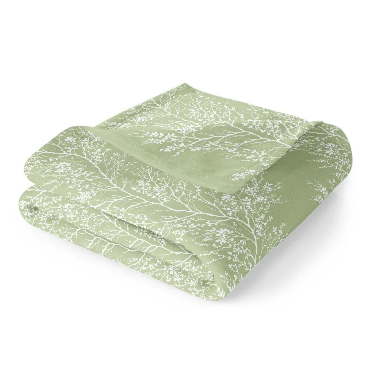 Ultra Soft Oversized Plush Foliage Throw Blanket - Stylish Home Décor for Bed or Couch