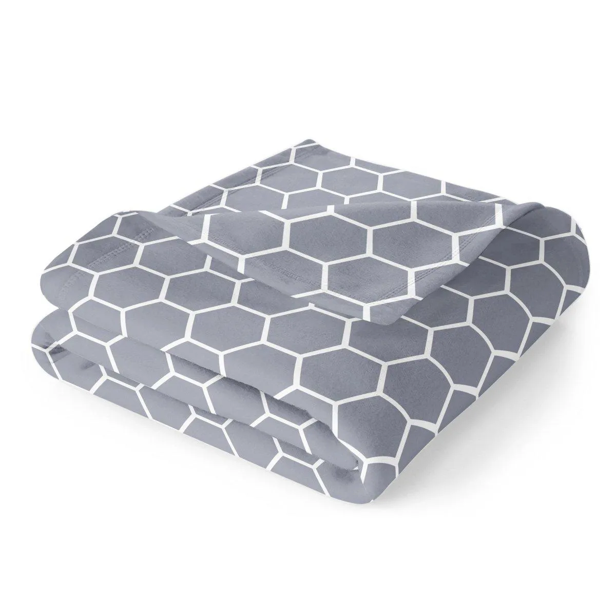 Ultra Soft Oversized Plush Honeycomb Throw Blanket - Stylish Home Décor for Bed or Couch