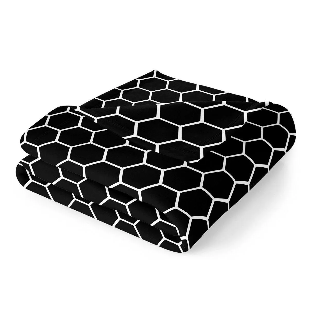 Ultra Soft Oversized Plush Honeycomb Throw Blanket - Stylish Home Décor for Bed or Couch