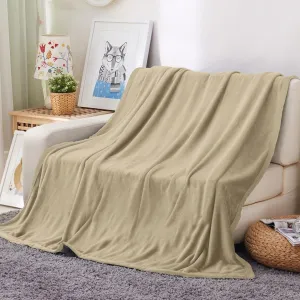 Ultra Soft Oversized Plush Solid Throw Blanket - Stylish Home Décor for Bed or Couch