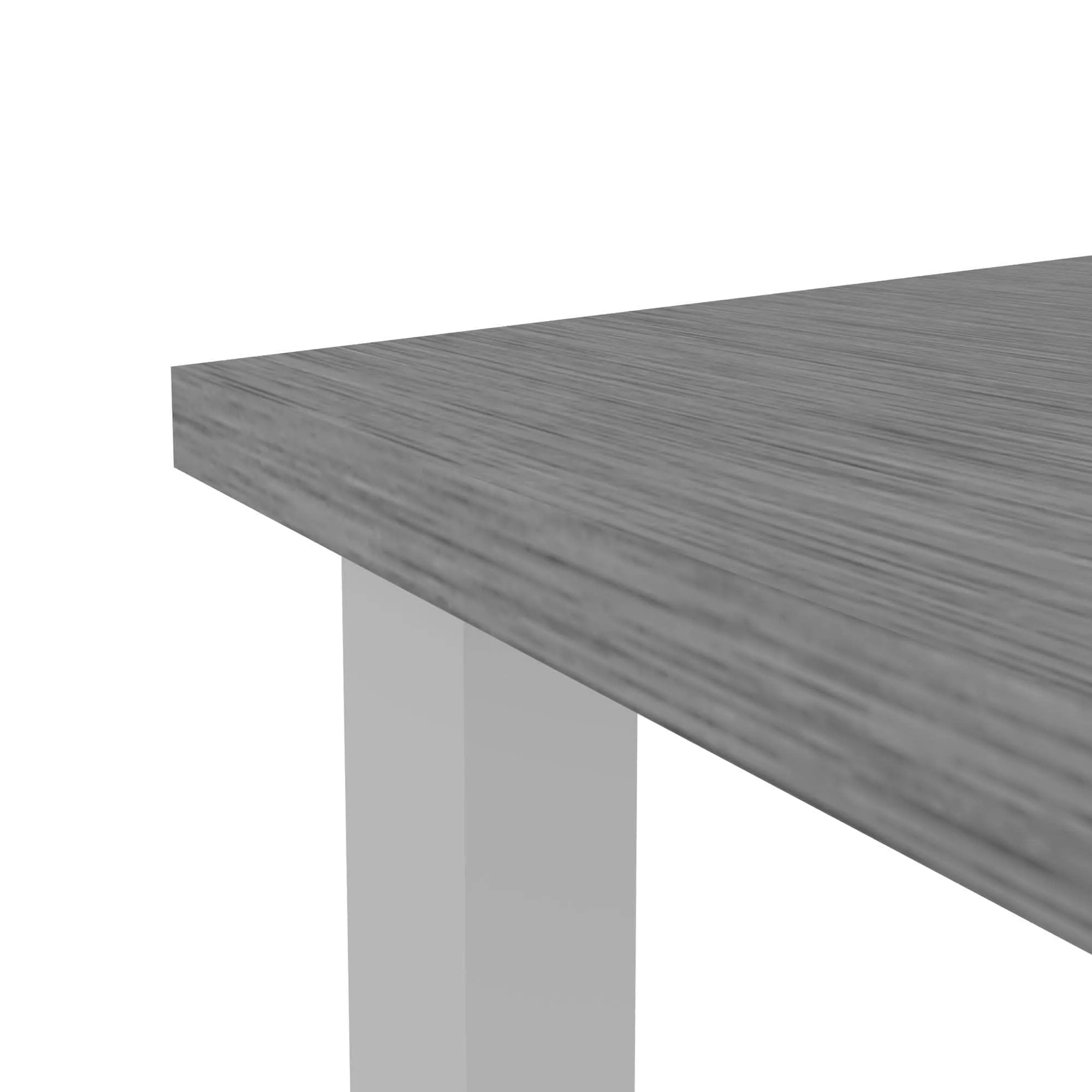 Universel 4-Piece Set Including 4 24″ × 48″ Table Desks with Square Metal Legs - Available in 3 Colours