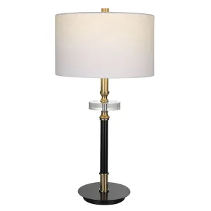Uttermost Maud Aged Black Table Lamp