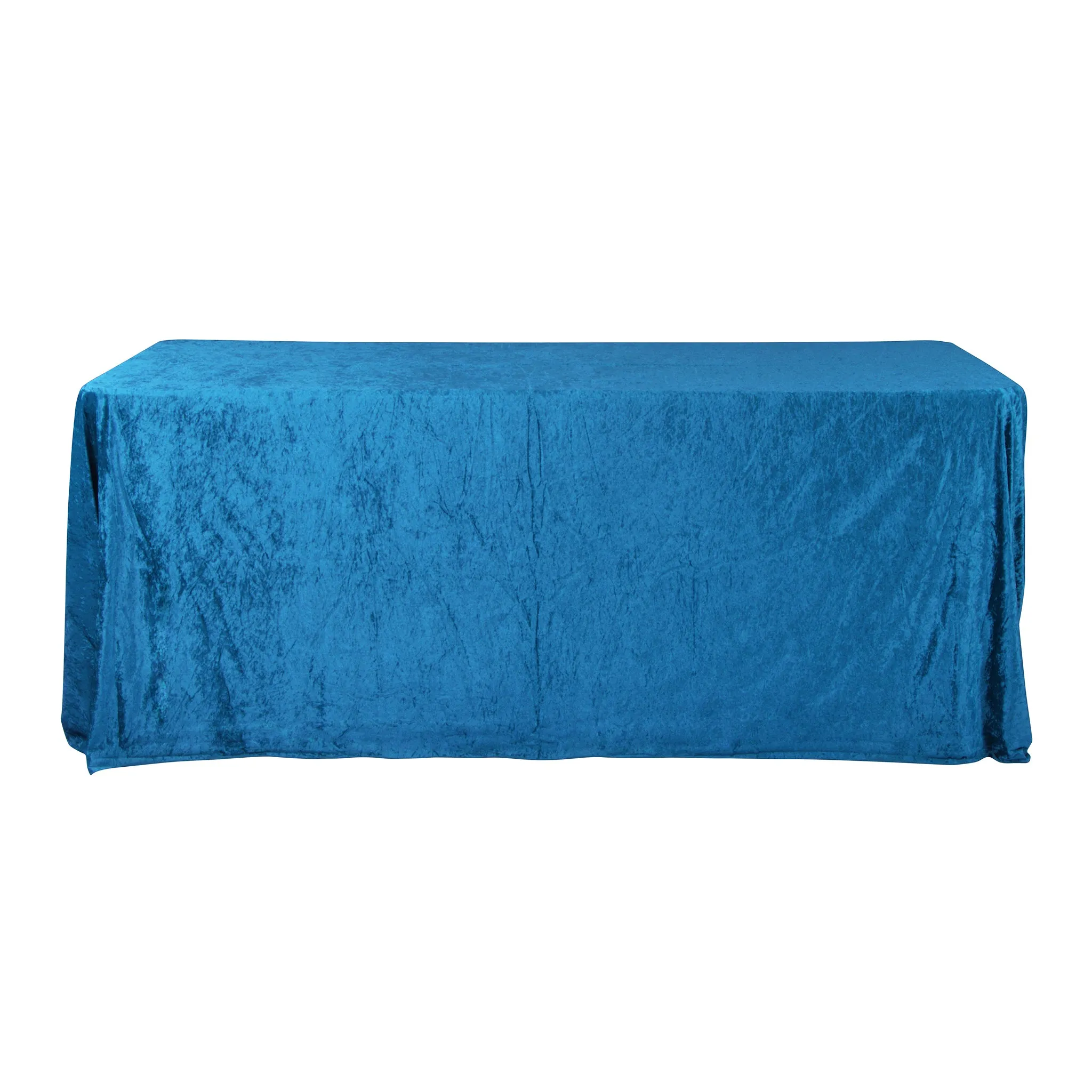 Velvet 90"x132" Rectangular Tablecloth - Dark Teal
