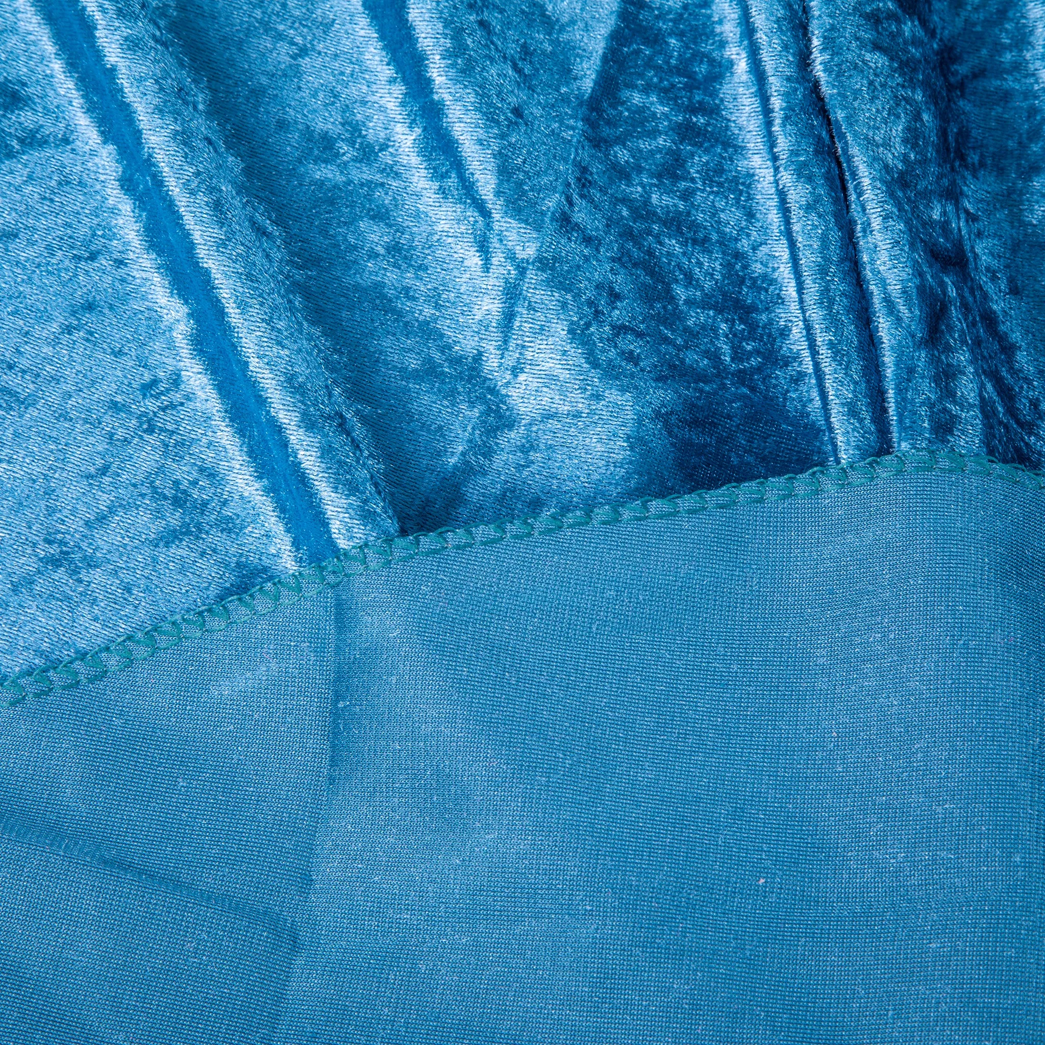 Velvet 90"x132" Rectangular Tablecloth - Dark Teal