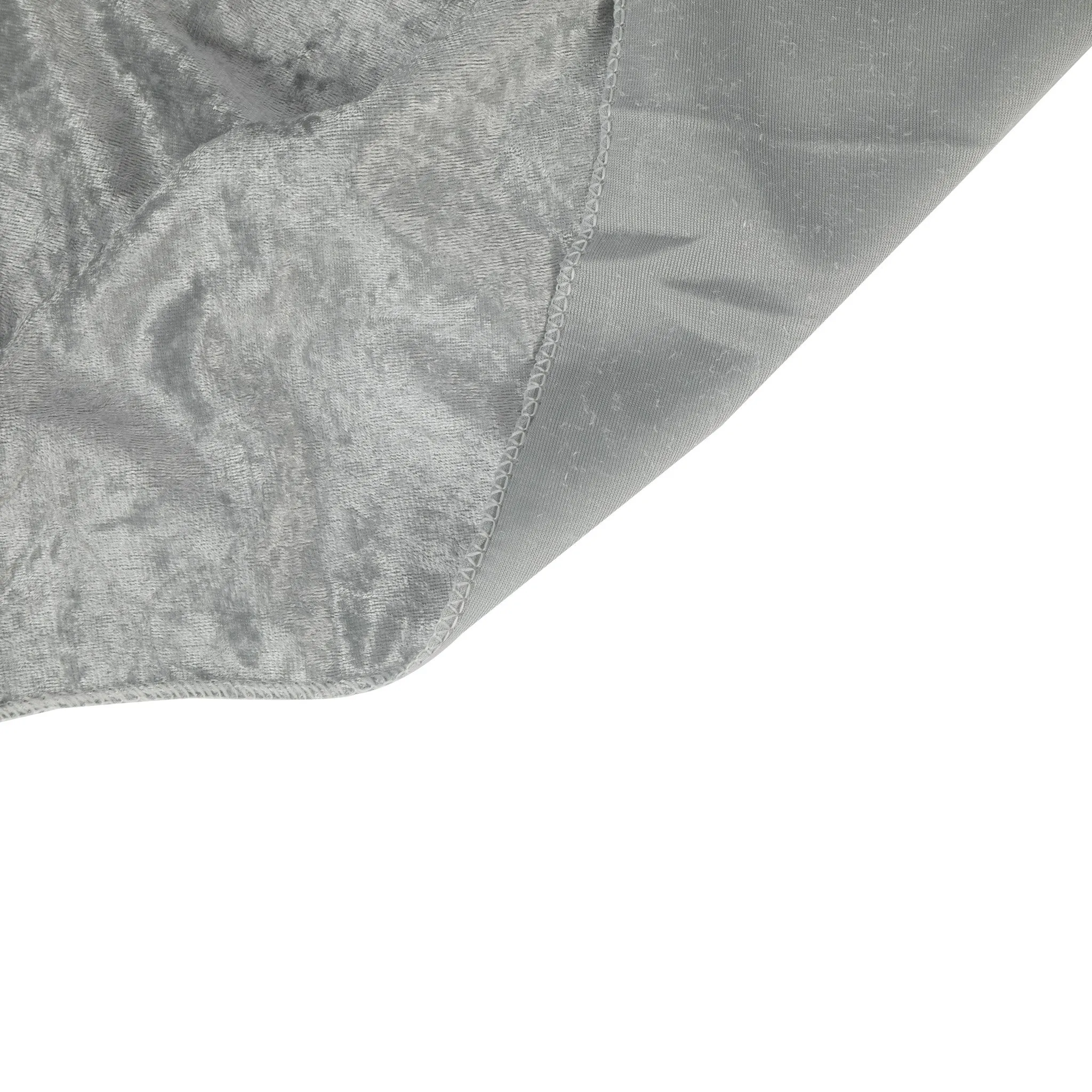 Velvet 90"x132" Rectangular Tablecloth - Silver
