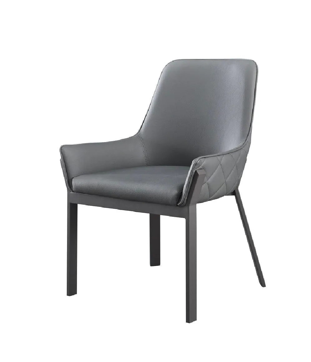 Venice Dining Chair in Dark Grey (Set of 2)