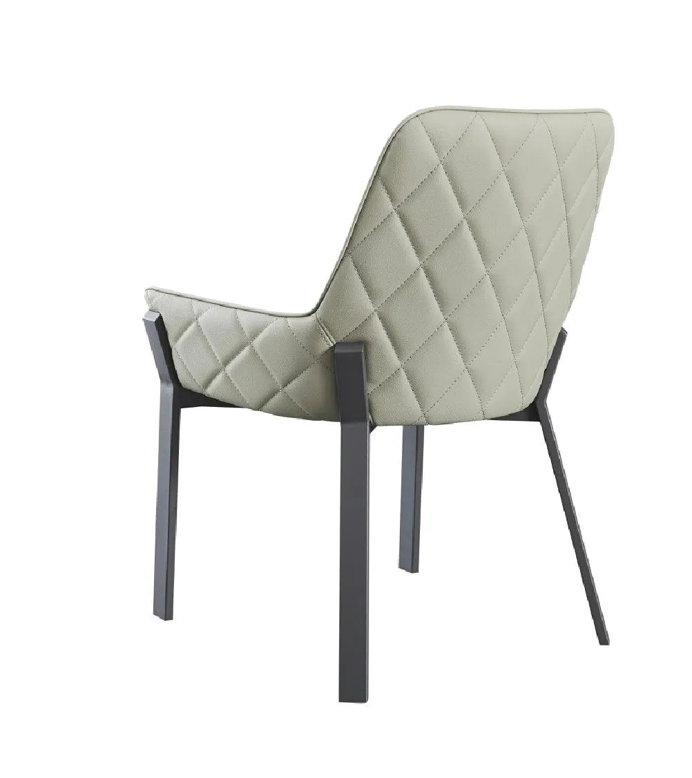 Venice Dining Chair in Dark Grey (Set of 2)