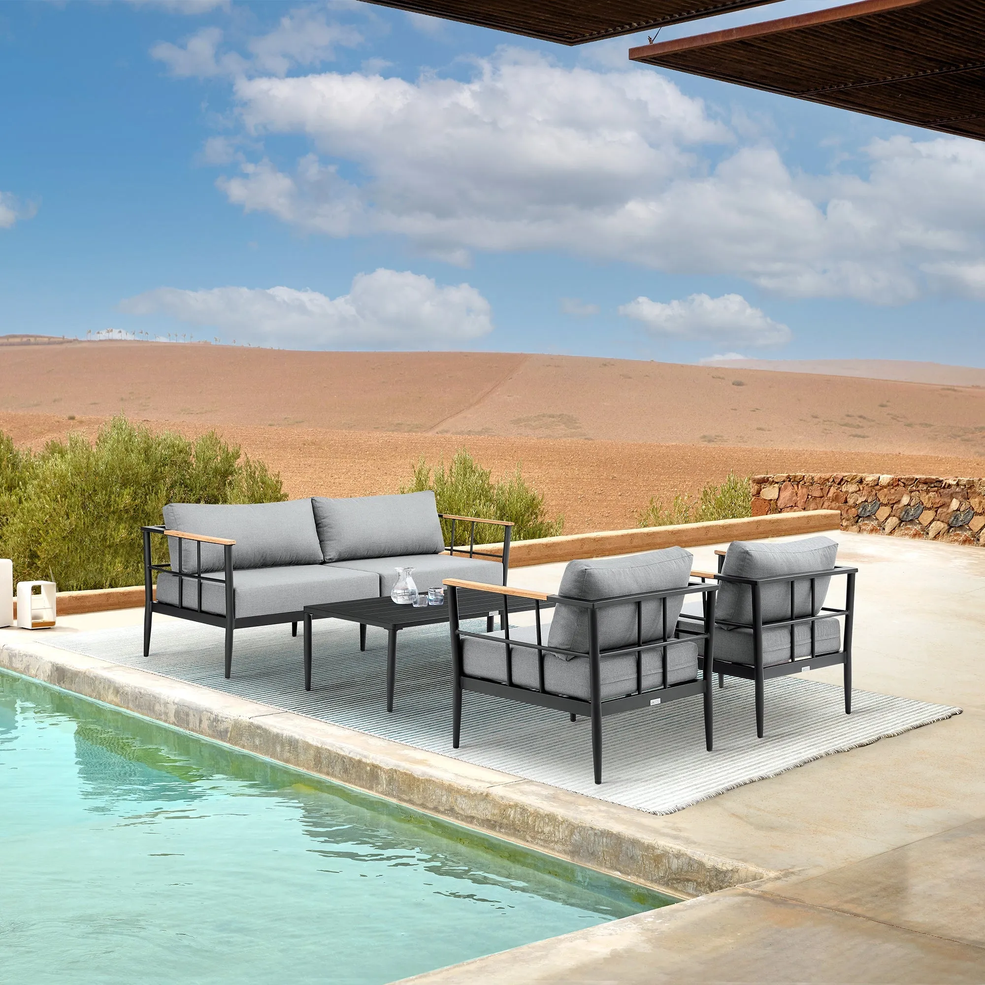 Veyda Outdoor 4PC Conversation Set