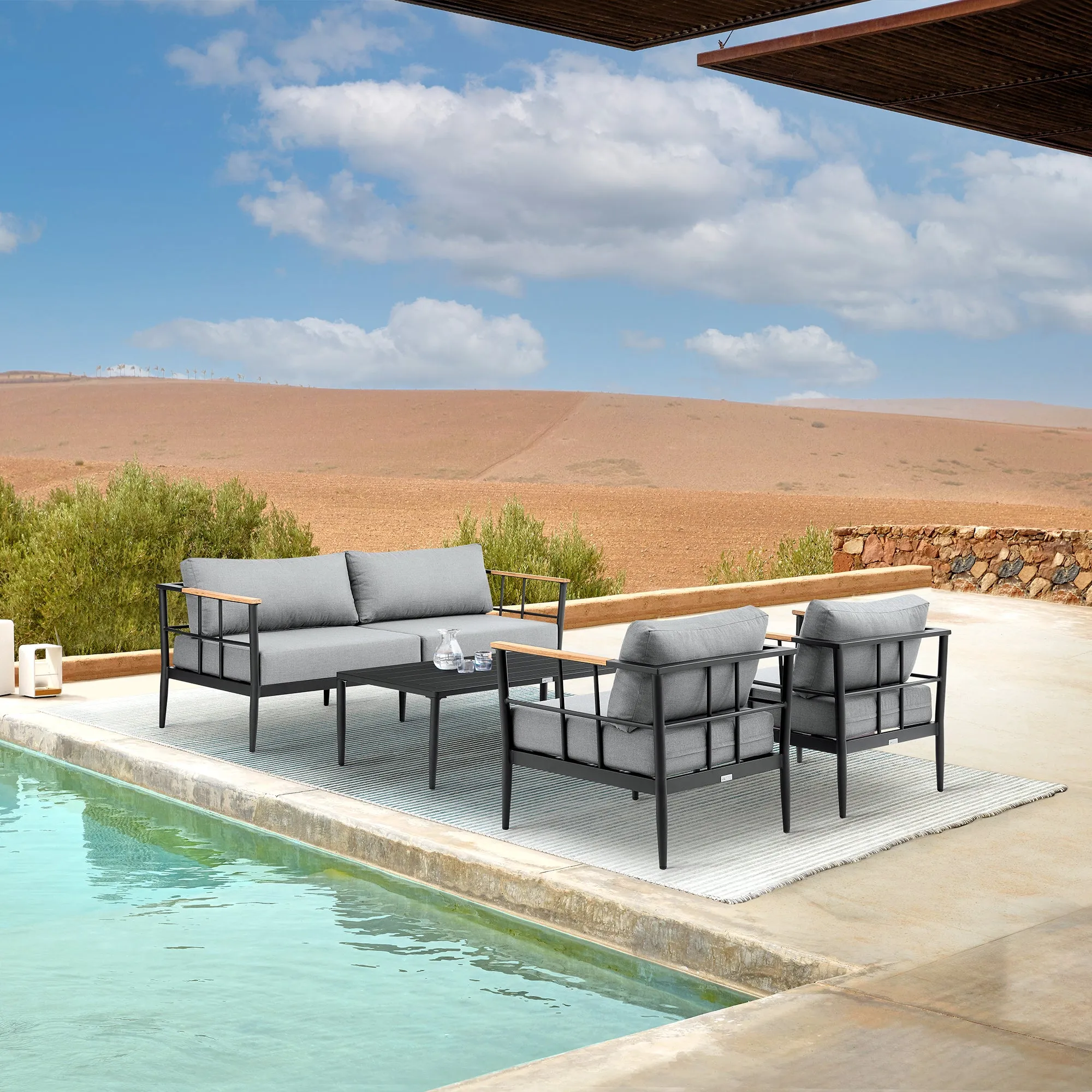 Veyda Outdoor 4PC Conversation Set
