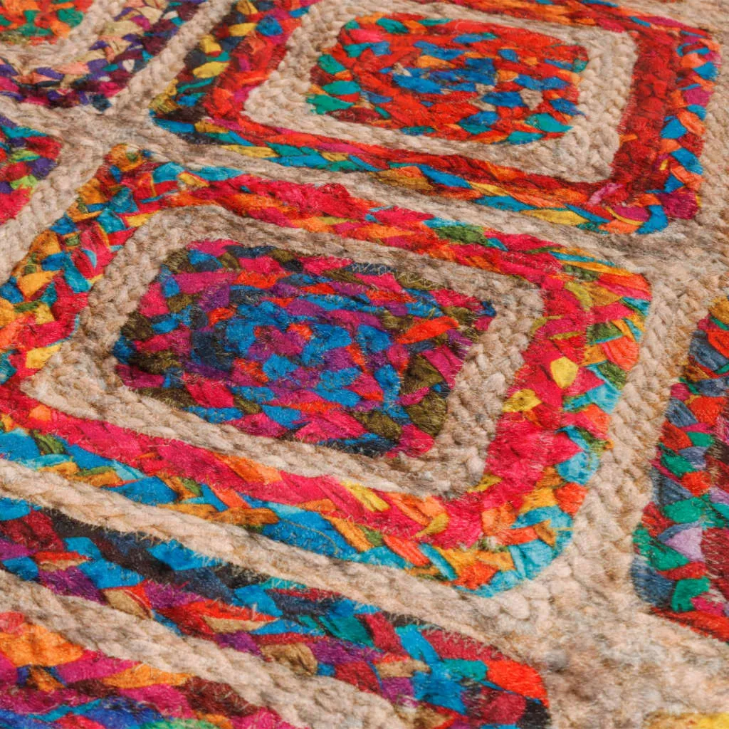 vidaXL Multicolour Washable Rug – 190x300 cm | Anti-Slip, Soft Velvet, Noise Absorbing, Machine Washable