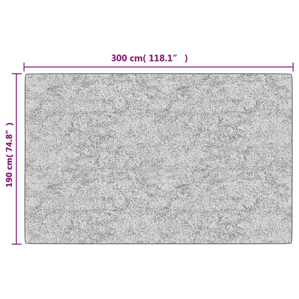 vidaXL Multicolour Washable Rug – 190x300 cm | Anti-Slip, Soft Velvet, Noise Absorbing, Machine Washable
