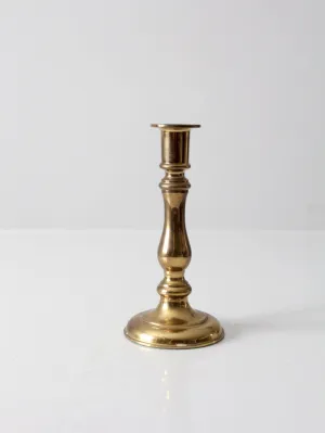 vintage brass adjustable candle holder