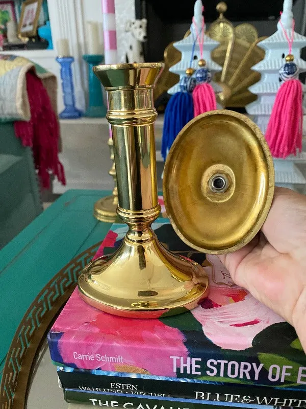 Vintage Brass Candleholders, Baldwin, 2 Pairs EACH SOLD SEPARATELY
