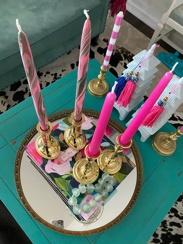 Vintage Brass Candleholders, Baldwin, 2 Pairs EACH SOLD SEPARATELY