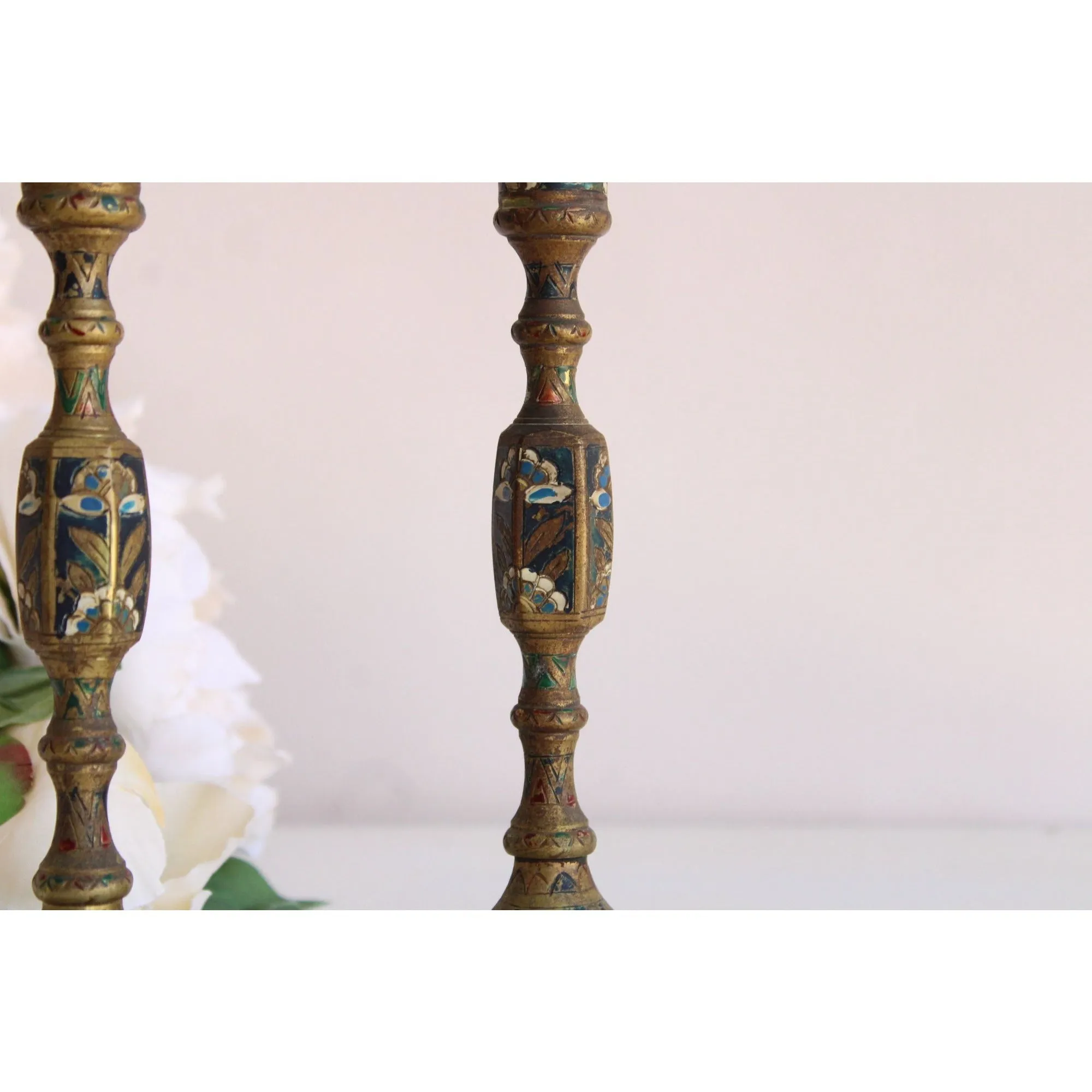 Vintage Brass Candlestick Holders
