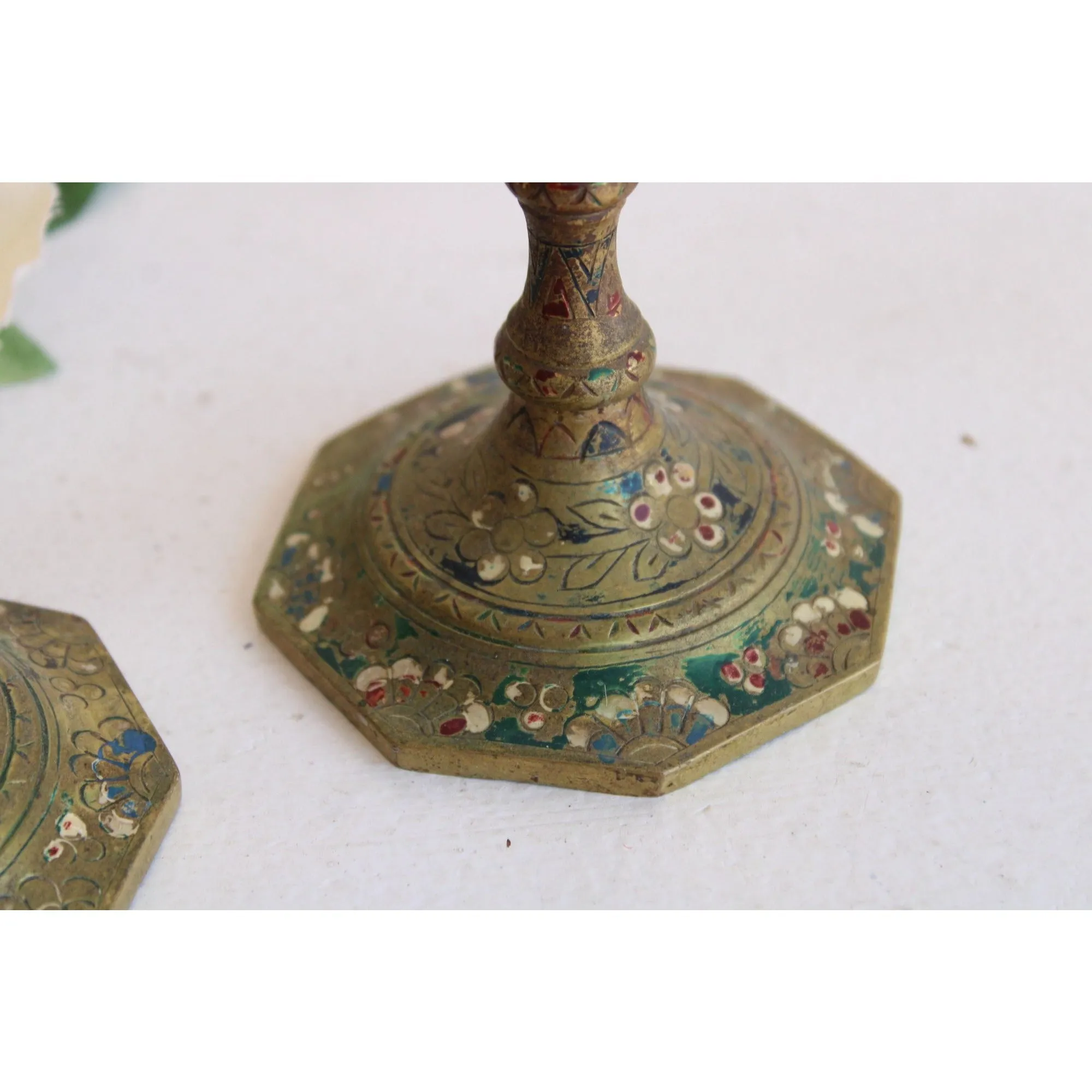 Vintage Brass Candlestick Holders
