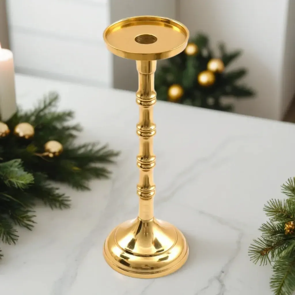 Vintage Brass Candlesticks for Pillar Candles 29cm