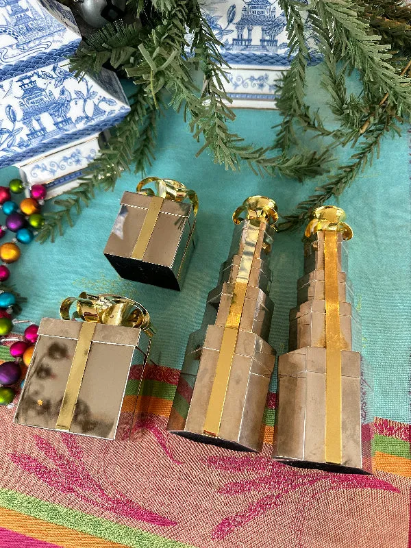 Vintage Candle Holders, Godinger set of 4 Silver and Gold Packages