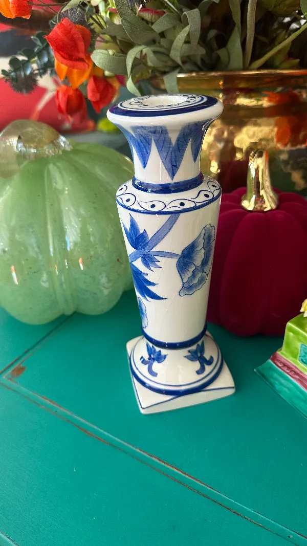 Vintage Candlestick- Chinoiserie