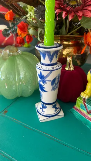 Vintage Candlestick- Chinoiserie