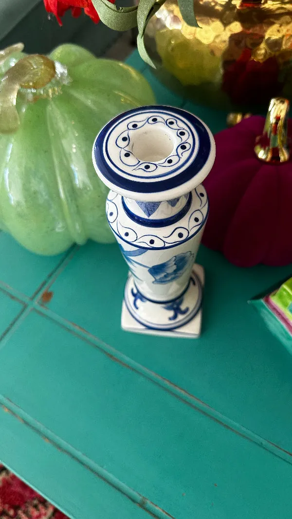 Vintage Candlestick- Chinoiserie