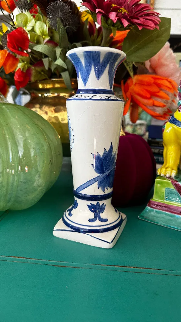 Vintage Candlestick- Chinoiserie