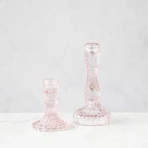 Vintage Pink Candlestick