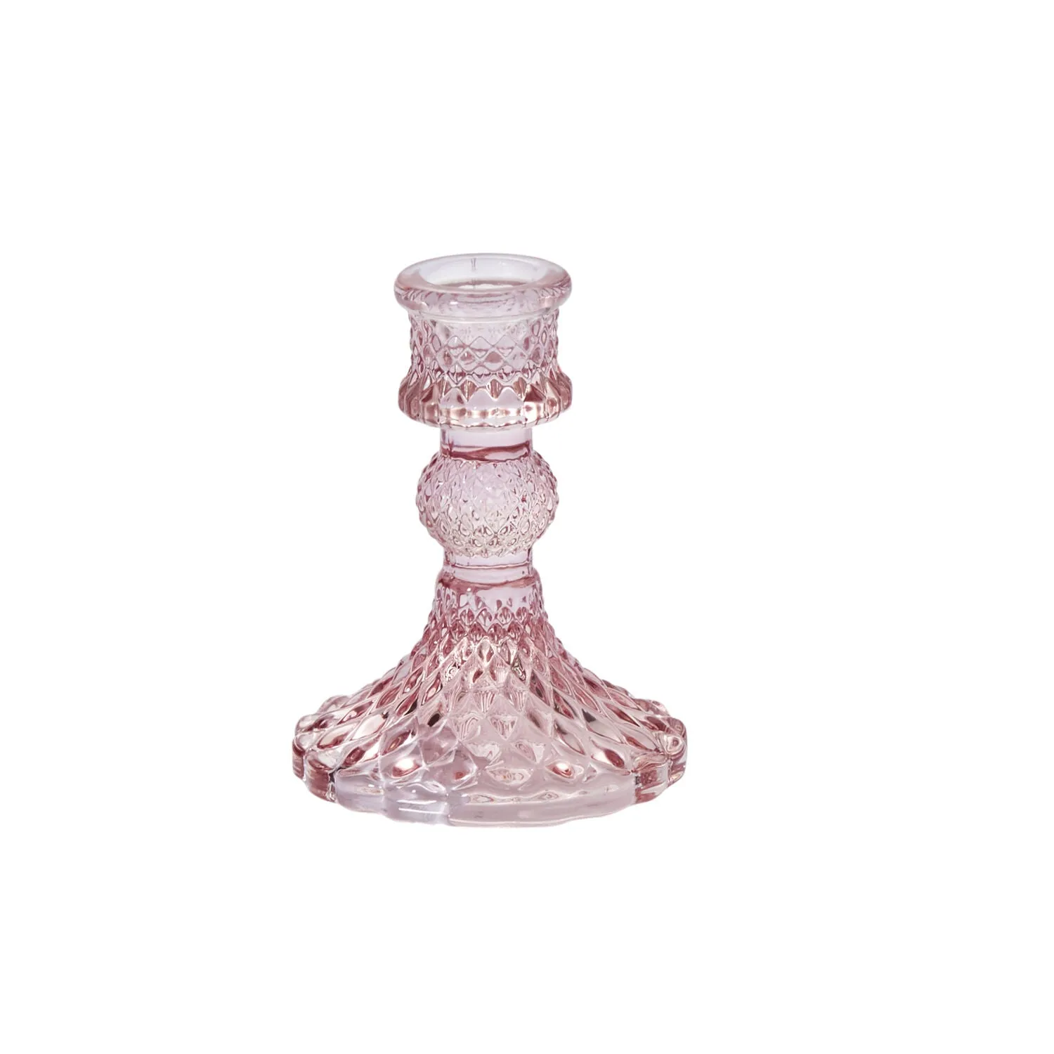 Vintage Pink Candlestick