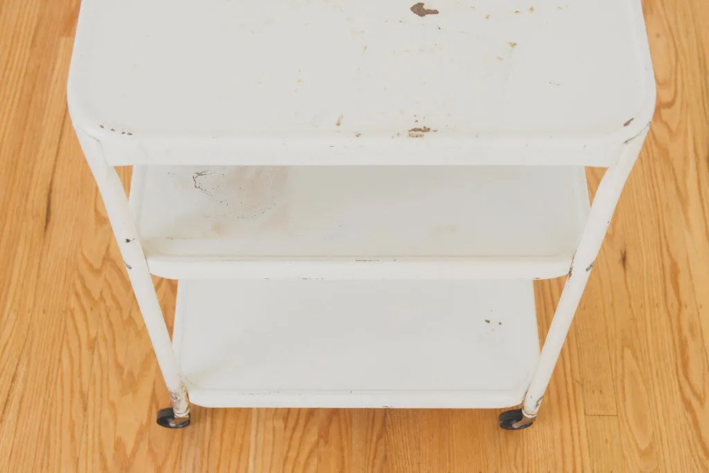 Vintage Steel Bar Cart
