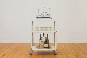 Vintage Steel Bar Cart