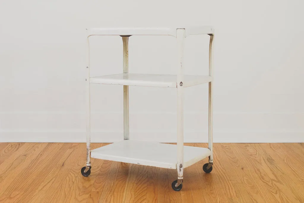 Vintage Steel Bar Cart