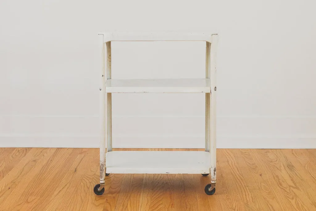 Vintage Steel Bar Cart