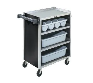 Vollrath 97180 Assembled Stainless Steel Four Shelf Bussing Cart | Denson CFE